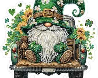St. Patrick's Day Diamond Art Tabletop Kits: Gnome DIY Craft Set