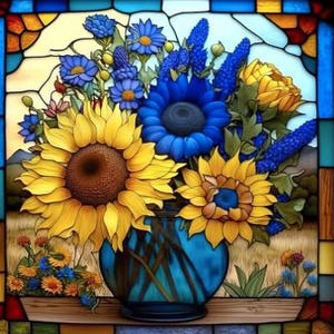 Flower Diamond Painting Kit: 5D DIY Art, Beginner Craft Set