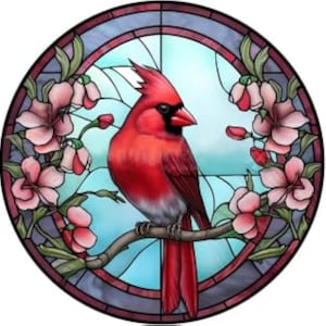 Cardinal Bird Diamond Painting Kit: DIY 5D Gem Art Home Decor image 1