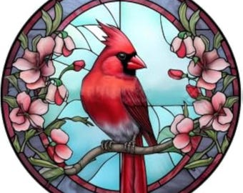 Cardinal Bird Diamond Painting Kit: DIY 5D Gem Art Home Decor