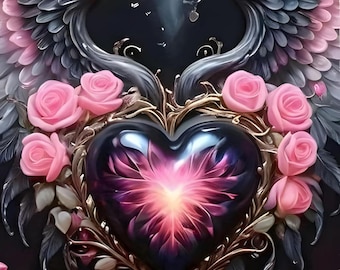 Angel Wing Diamond Painting Kit: 5D DIY Art, Home Decor