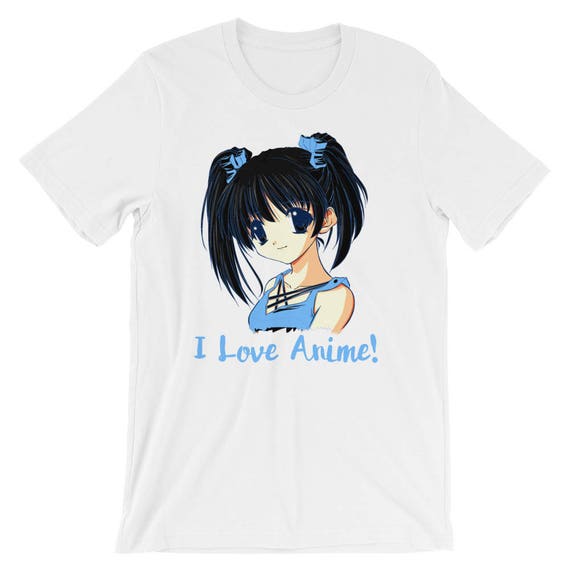 I Love Anime Short-sleeve Unisex T-shirt Manga Shirt Anime - Etsy Australia I Love Anime Short-sleeve Unisex T-shirt Manga Shirt Anime - Etsy Australia