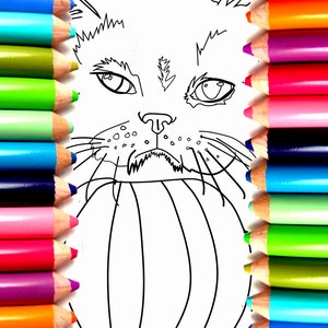 Cute fat cat coloring pages
