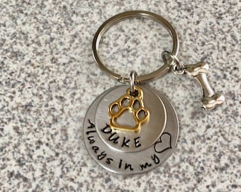Pet memorial gift, in memory of pet, remembrance of lost dog , Mixed metals gift, Dog memorial gift, in remembrance .