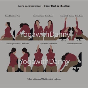 Work Yoga Sequence - Shoulders and Upper Back with Daily Affirmations