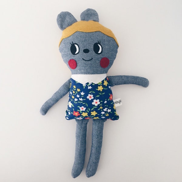 denim doll by Virginie Jolie