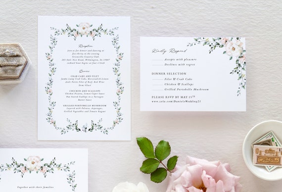 perfect for classic garden wedding theme Digital download PDF for homeprinting locally Blush Floral Fairytale Invitation design perfect for classic garden wedding theme Digital download PDF for homeprinting locally Blush Floral Fairytale Invitation design