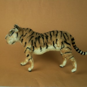 Tiger Figurine Needle felted
