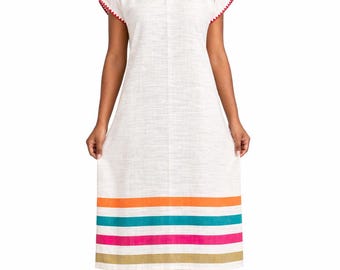 Handwoven embroidered cotton ethiopian dress