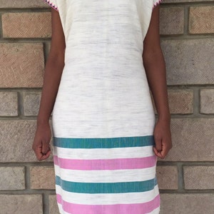 Handwoven embroidered cotton ethiopian dress