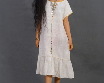 Gabi Dress with embroidery.