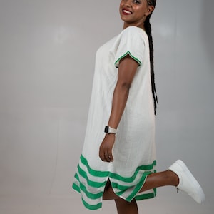 A handwoven traditional ethiopian dress