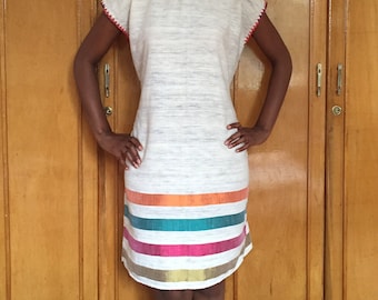 Handwoven embroidered cotton ethiopian dress