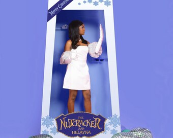 Giant Personalized Nutcracker Doll Box Prop - PRINTABLE - Christmas, party decoration, Photo Booth, instagram