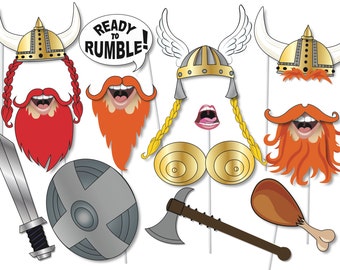 viking photo booth props