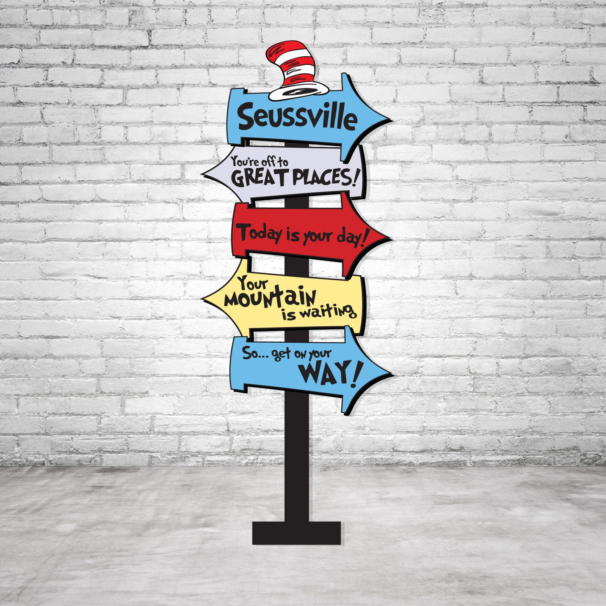 WHO Directional sign Mt Crumpit Grinch Dr Seuss Photo booth Etsy