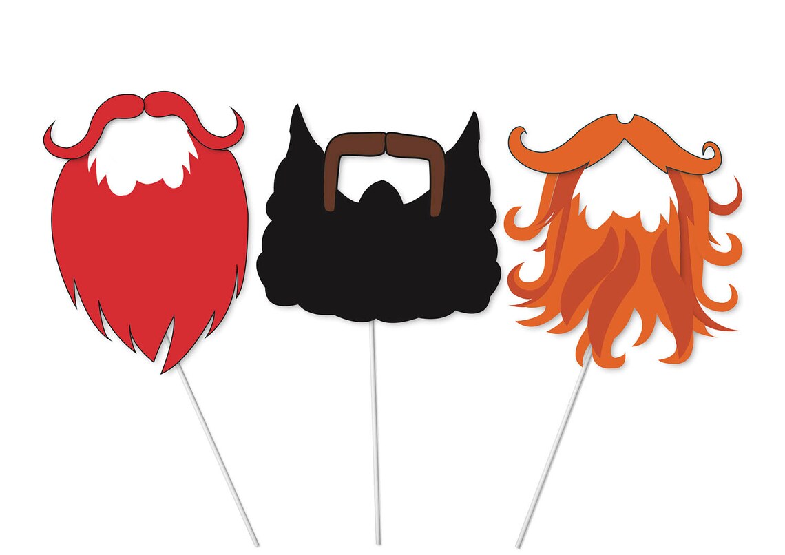 Classic Photo Booth Props Set 19 Piece PRINTABLE Quality Etsy