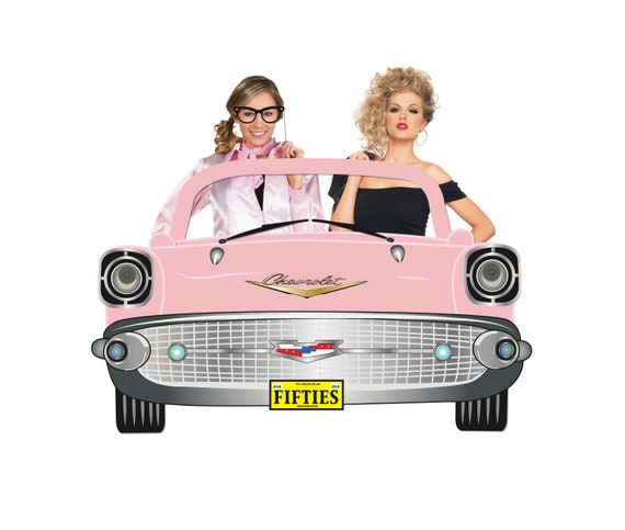 1950 S Giant Car Photo Booth Backdrop Printable 50s Etsy