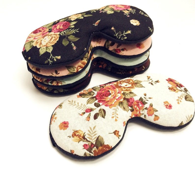 Vintage Rose Sleep Mask for Women Girls Slumber Party Mask Travel Sleep Mask Bachelorette Party Mask.