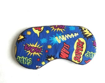 Kids Superhero Sleep Mask Slumber Party Favors Mask Boys Eye Masks.