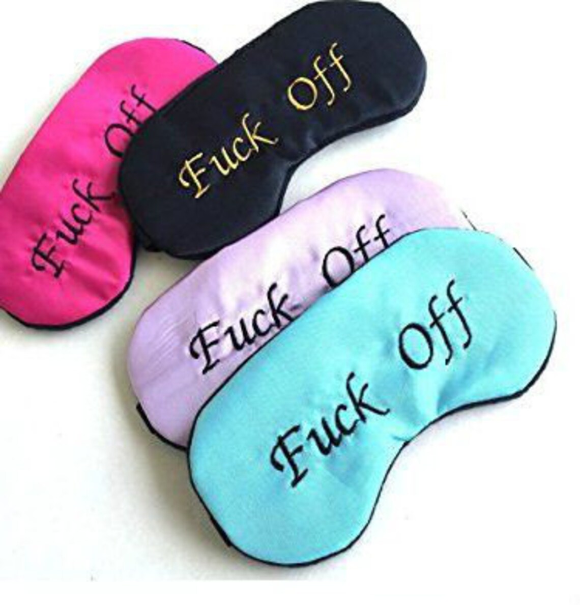 Mature Cute F Off Satin Sleep Mask Feminine Dainty Mask Etsy