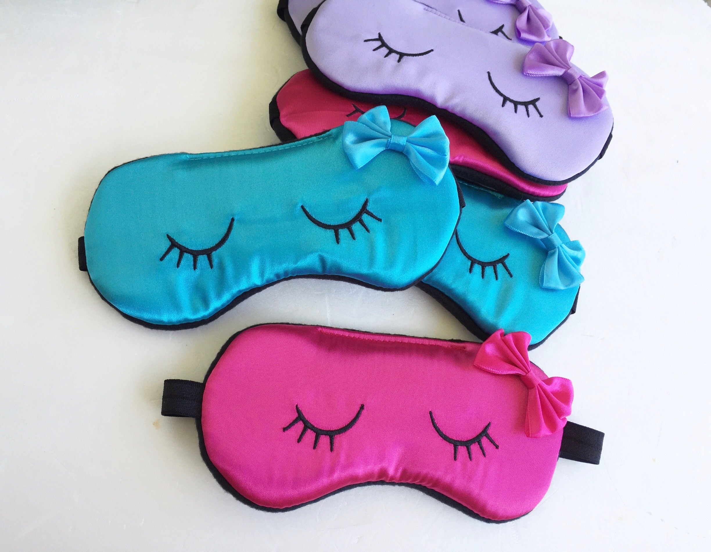 Slumber Party Sleep Masks Eyelashes Kids Sleep Mask Slumber Etsy