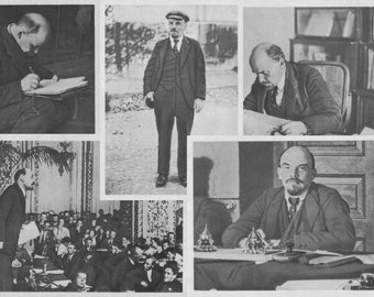 Vintage Postcards Set of 30 Postcards Soviet Ephemera Soviet Leaders 1989 Lenin Postcards USSR Revolution Real Photo Postcards