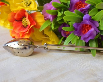 お茶を淹れるスプーン ヴィンテージ ソ連 茶こし キッチン装飾 茶フィルター 茶器 ロシア共産主義時代の収集品 ソ連製