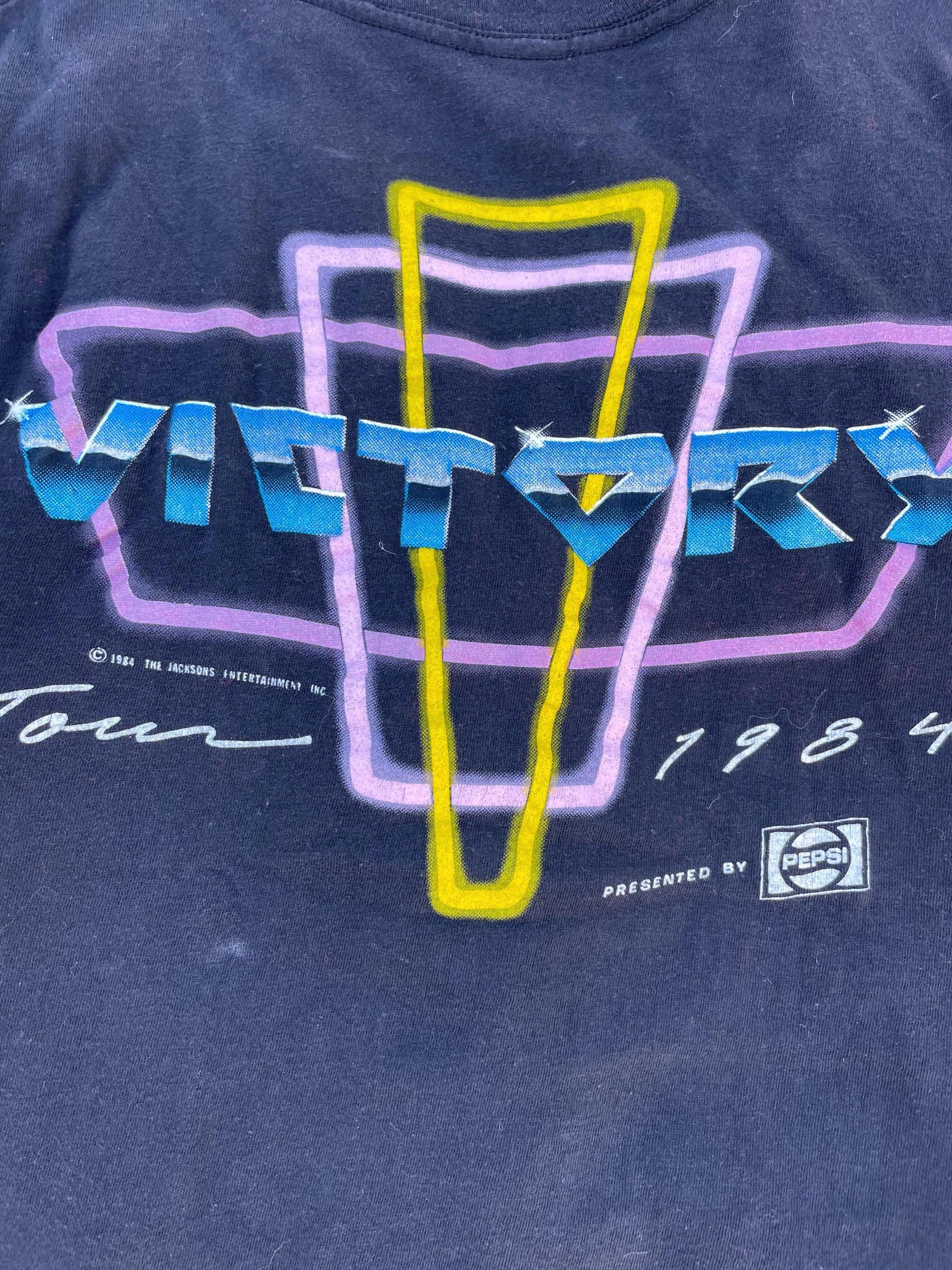 Vintage Michael Jackson Concert T-shirt -1984-the Victory Tour - Etsy