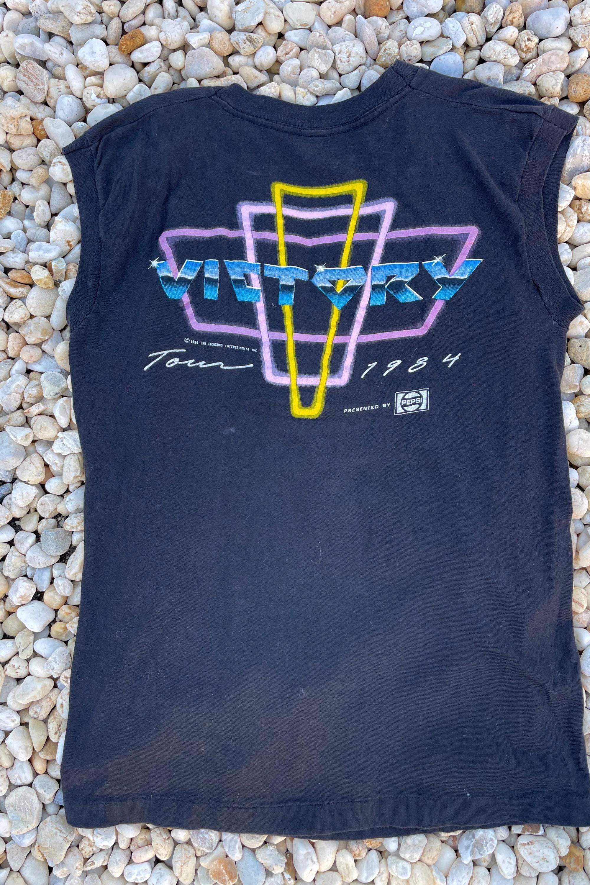 Vintage Michael Jackson Concert T-shirt -1984-the Victory Tour - Etsy
