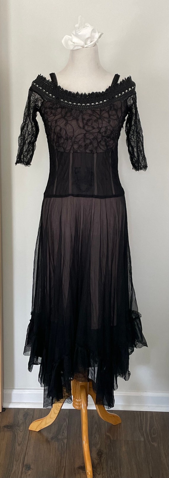 Vintage Inspired Black Lace Nataya Women’s Dress … - image 1