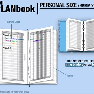 PlanBook Filofax Inserts Refills Printable Binder Planner Midori. image 1