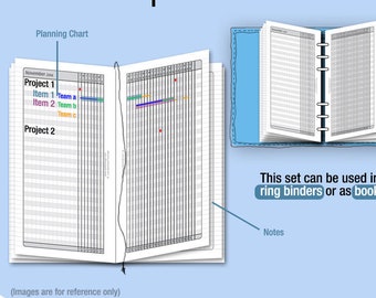 PlanBook  - Filofax Inserts Refills Printable Binder Planner Midori.