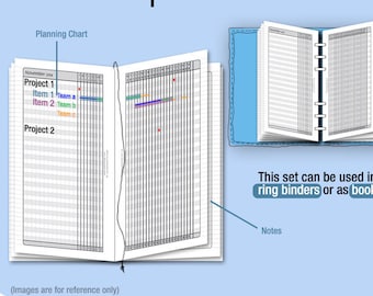 PlanBook  - Filofax Inserts Refills Printable Binder Planner Midori.