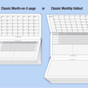 May to July 2024 /Trial personal / Classic with Horizontal do1p Filofax Refills Printable Binder Planner image 3