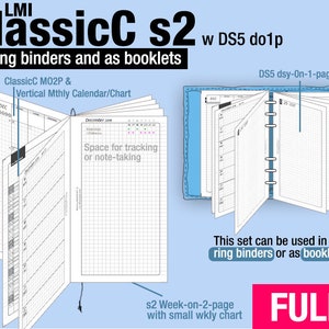 FULL [PERSONAL ClassicC S2 with DS5 do1p] May 2024 to April 2025 - Filofax Inserts Refills Printable Binder Planner Midori.