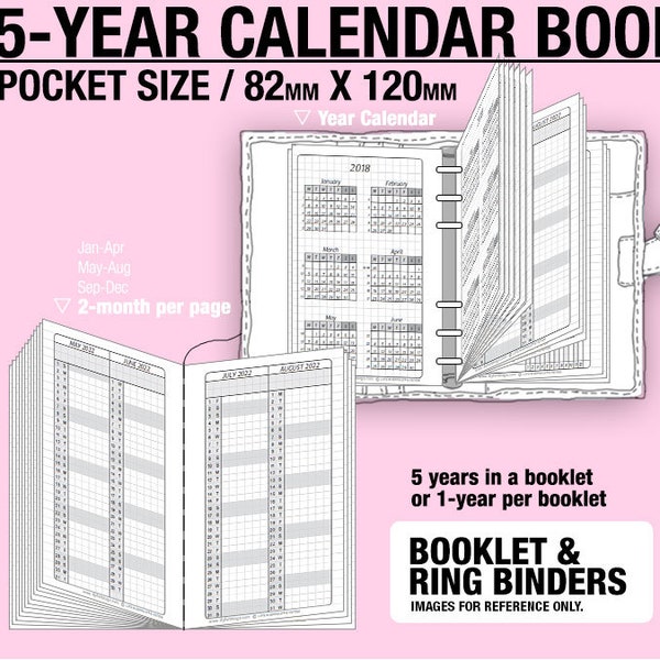 2024 2025 Pocket Calendar - Etsy