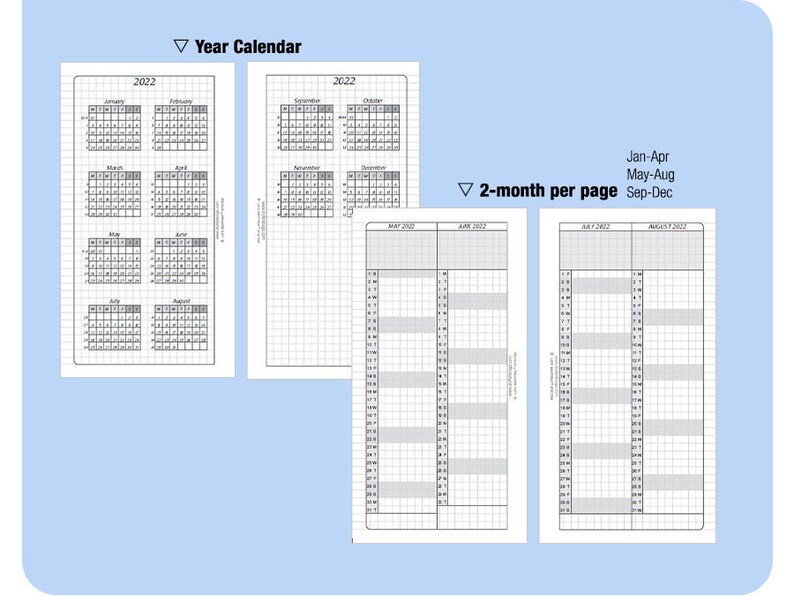PERSONAL 5year Calendar Book / 2023 2024 2025 2026 2027 Etsy Finland