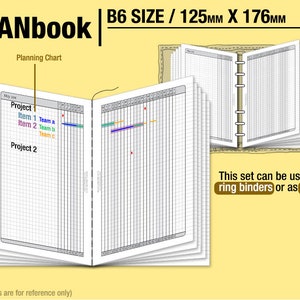 PlanBook Filofax Inserts Refills Printable Binder Planner Midori. image 5