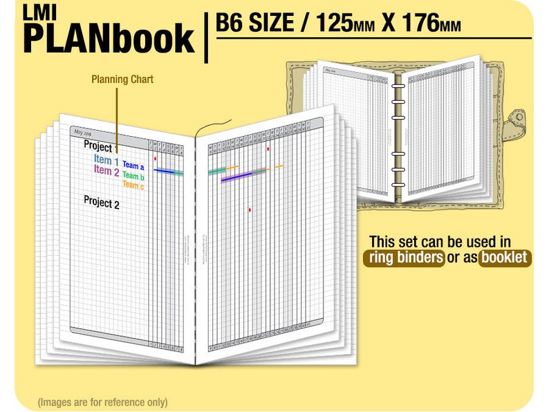 PlanBook Filofax Inserts Refills Printable Binder Planner Midori. image 5