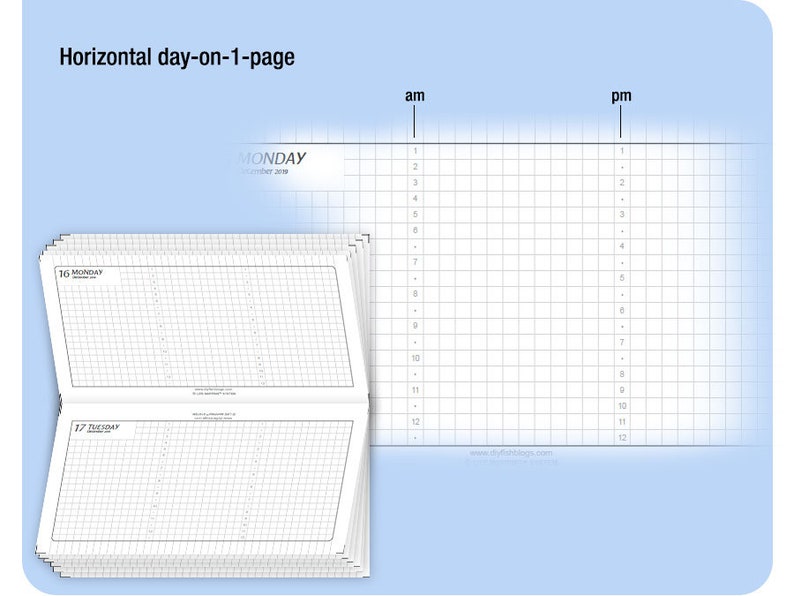 May to July 2024 /Trial personal / Classic with Horizontal do1p Filofax Refills Printable Binder Planner image 5