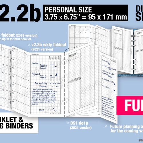 Planbook Filofax Inserts Refills Printable Binder Planner - Etsy