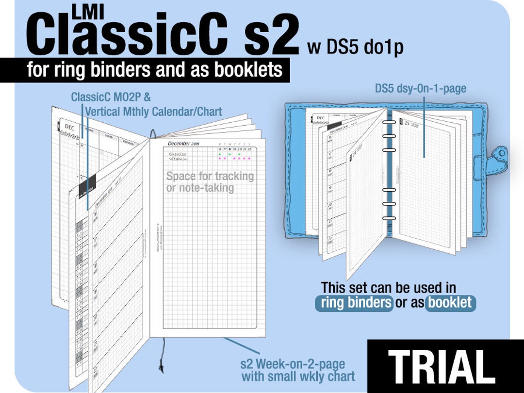 Recharge agenda 2024, classeur 170*200 mm - Bookbinders Design