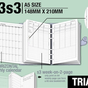 Format A5, zestaw v3s3 / Czerwiec – wrzesień 2026 / Miesięczny i tygodniowy (pobierz plik PDF) / Wkładki do planera Filofax
