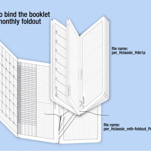 May to July 2024 /Trial personal / Classic with Horizontal do1p Filofax Refills Printable Binder Planner image 6