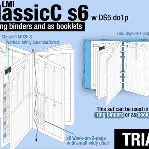 May to July 2024 /Trial [PERSONAL ClassicC S6 with DS5 do1p] - Filofax Inserts Refills Printable Binder Planner Midori.