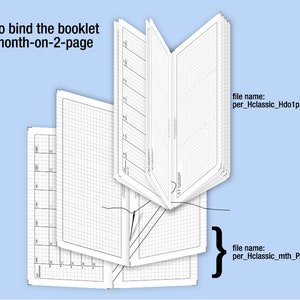 May to July 2024 /Trial personal / Classic with Horizontal do1p Filofax Refills Printable Binder Planner image 7