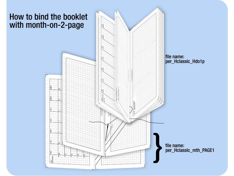 May to July 2024 /Trial personal / Classic with Horizontal do1p Filofax Refills Printable Binder Planner image 7