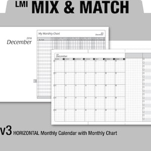 MIX & MATCH Life Mapping Components / Charts and more Filofax Inserts Refills Printable Binder Planner Midori image 3