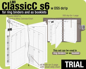 B6slim FCC Size, ClassicC S6 with DS5 do1p (PDF Download) / May to July 2026 / Filofax Planner Inserts & booklet